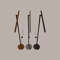 Modern Minimalist Floor Lamps With Slim Poles And Round Bases In Black Silver Brown