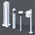 Stylish Modern Outdoor Lights Featuring Four Different Metal Minimalist Designs