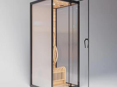 Sauna light wave room 3d model