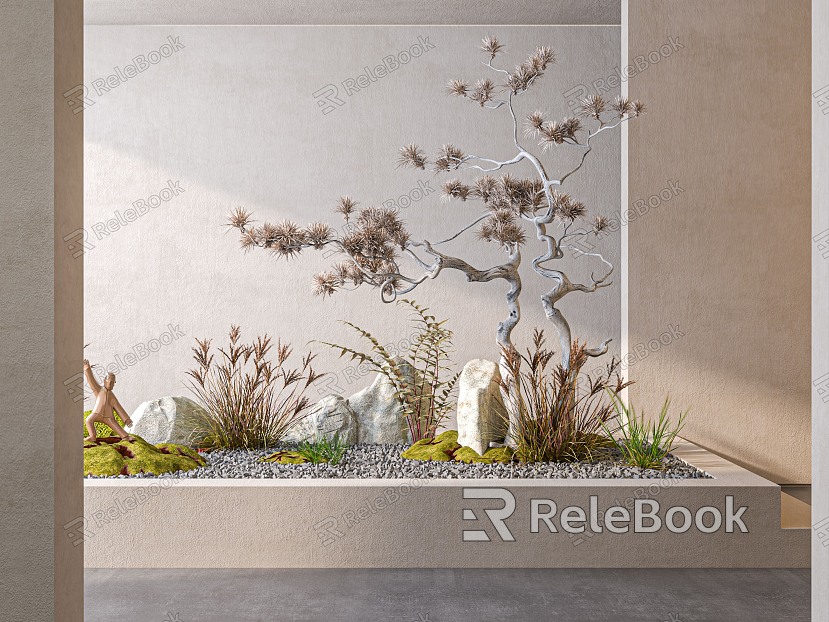 New Chinese style landscape sketch interior landscape model