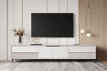Modern TV Cabinet Simple TV Cabinet 3d model