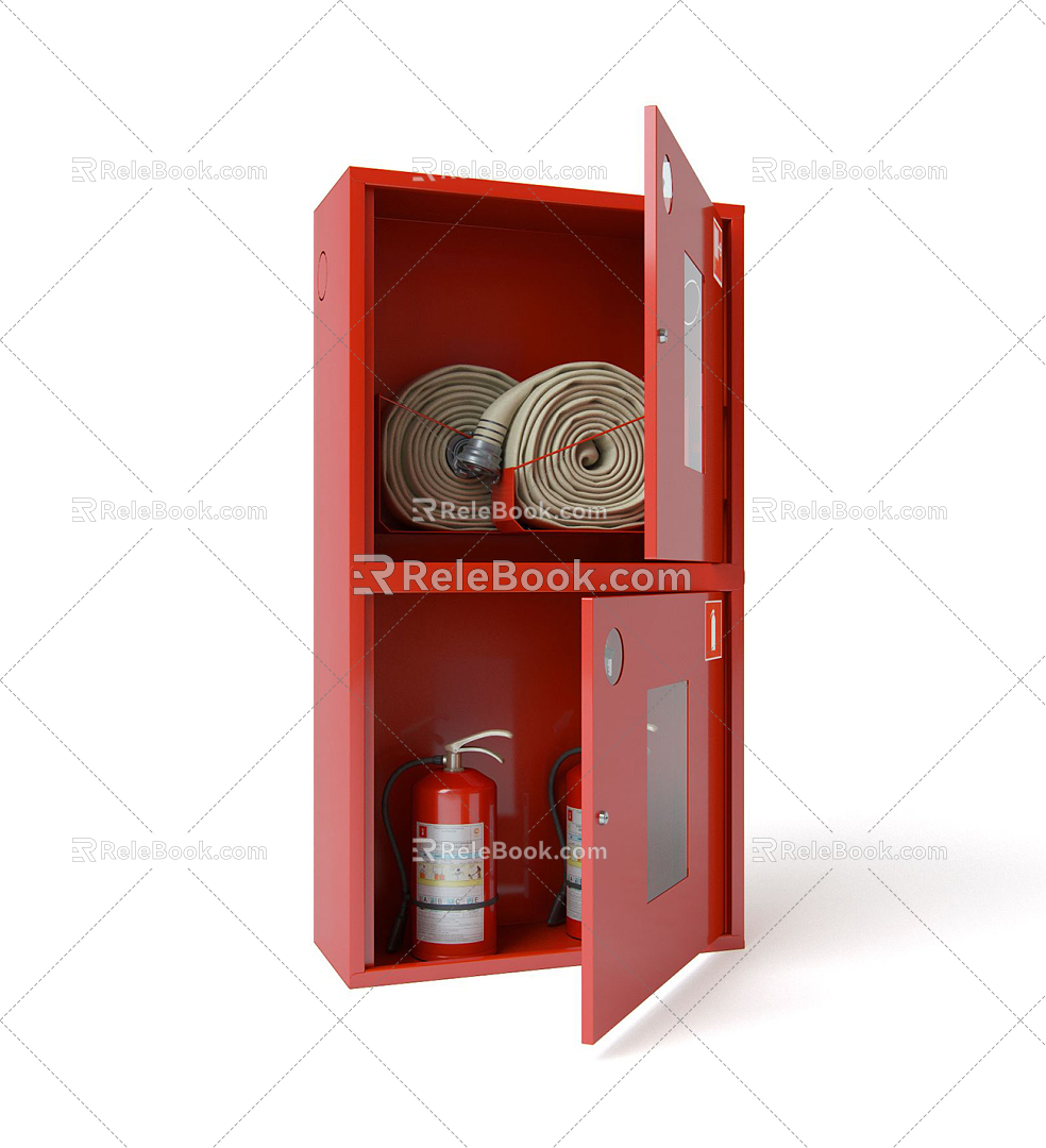 Modern Fire Cabinet Fire Cabinet Fire Hydrant Fire Extinguisher model