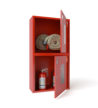 Modern Fire Cabinet Fire Cabinet Fire Hydrant Fire Extinguisher 3d model