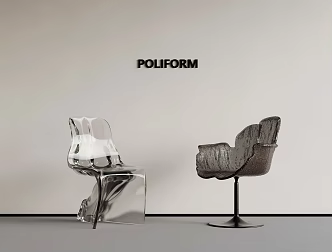 Modern Acrylic Chair Dining Chair Writing Chair 3d model