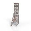 Metal Industrial Storage Equipment With Multi layer Racks And Support Frame