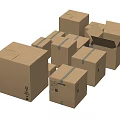 Modern Box Express Box Storage Box 3d model