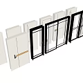 Various Modern Doors and Windows with Different Design Styles for Interior Use 3d model