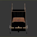 Ornate Black Carriage With Golden Decorations Red Chest Detailed Wheels And Royal Crest