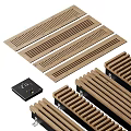 Wooden Heating Slats With Digital Controller For Home Temperature Regulation