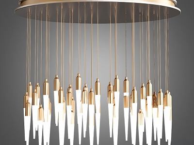 Light Luxury Chandelier Light Fixtures 3d model