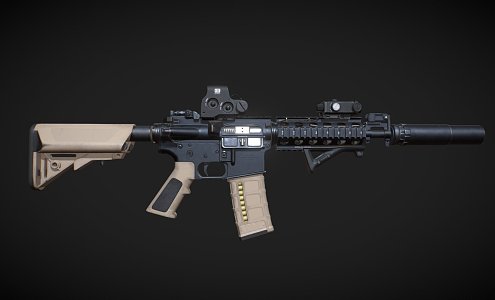 M4A1 Custom Rifle 3d model