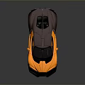 Bugatti Sports Car Orange And Brown Exterior With Sleek Aerodynamic Body And Modern Design