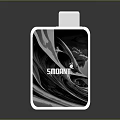 SMOANT Modern Lifestyle Device With Sleek Black Silver Pattern And Rectangular Design 3d model
