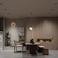 Modern Showroom Interior Design With Sofa Coffee Table Display Panels And Plant Lighting