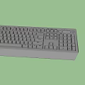 Modern Computer Keyboards And Mice With Ergonomic Design And Black Finish 3d model