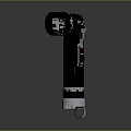 Flashlight flashlight military flashlight lighting tools tactical flashlight charging flashlight 3d model