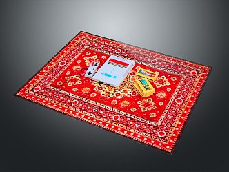 Carpet Blanket Furnishings Crafts Decorations Bedroom Furnishings 3d model