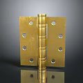 Durable Brass Hardware Hinge With Mounting Holes For Furniture Door Installation