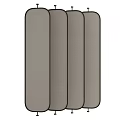 Modern Wall Decor With Grid Texture And Beige Gray Striped Designs For Home