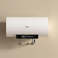 Haier White Electric Water Heater With Digital Display And Wall Mount Design