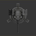 laser tower turret turntable sci-fi tower defense game tower defense sci-fi turret game turret game turret 3d model