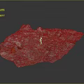 Realistic Wood and Stone Terrain Model With Natural Texture and Landscape Details