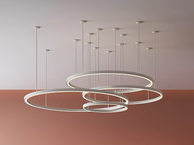 Modern chandelier 3d model