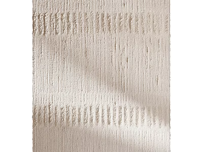 Beige Square Rug With Soft Textured Surface And Woven Edge For Living Room Decor 3d model