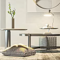 Tea table decorative ornaments side table 3d model