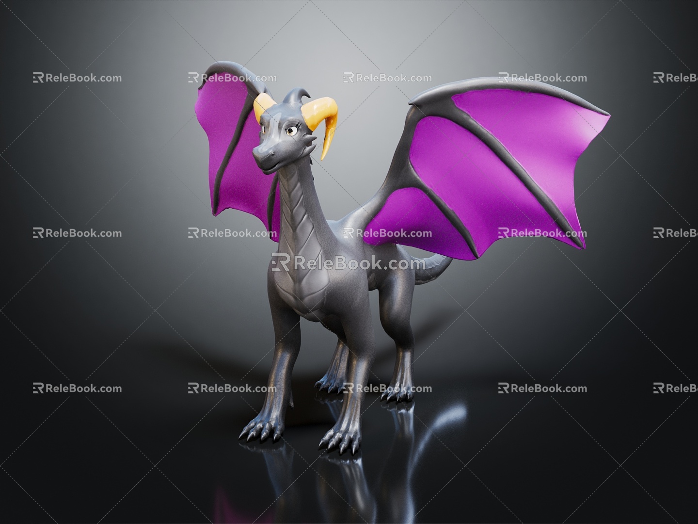 Modern Pterosaur Fantasy Dragon Western Dragon 3d model