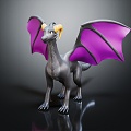 Modern Pterosaur Fantasy Dragon Western Dragon 3d model