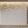 3D Textured Wall Panel With Wave Pattern For Modern Interior Design