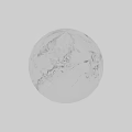 White Marble Texture Sphere Component With Matching Walls And Floor
