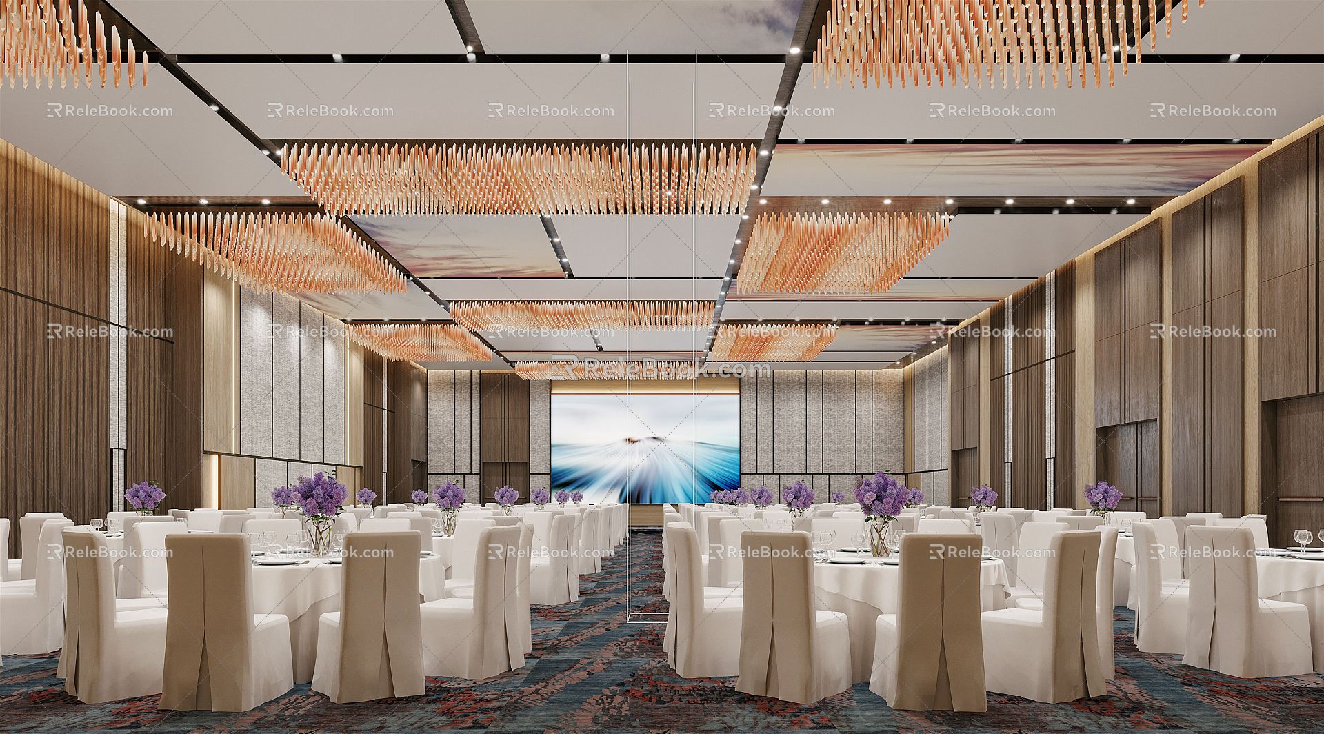 Modern Ballroom 3d model