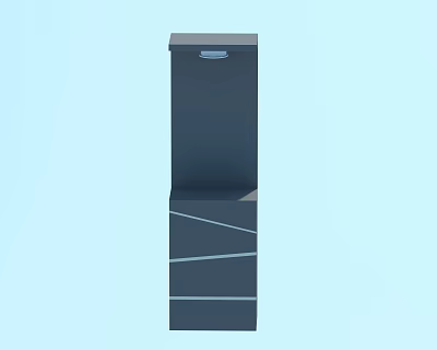 Modern Outdoor Light With Sleek Black Vertical Structure For Garden Patio Or Exterior Decor 3d model