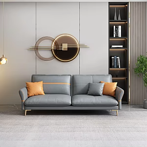 Modern double sofa 3d model