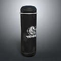 Black Leather Punching Bag With TENSHI Logo And Durable Stitching For Home Use