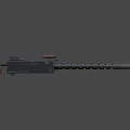 Vintage Machine Gun With Wooden Component Barrel Holes And Metal Body Structure