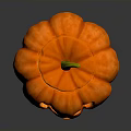 Orange Carved Pumpkin Jack O Lantern With Spooky Face Halloween Decoration