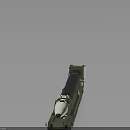 Green Mobile Military Vehicle with Multiple Wheels Carrying Long Range Missile