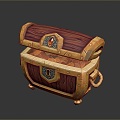 Cartoon Chest Treasure Chest Treasure Chest Jewelry Chest Cashbox Wooden Chest Game Chest Treasure Chest Pirate Chest 3d model