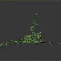 Modern vine branch wood branch dead branch 3d model