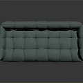 Stylish Teal Tufted Sofa With Wooden Legs And Modern Upholstered Design