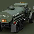 Military Green Tanker Truck Functional Design