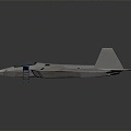 Modern Fighter Raptor Next Generation Aircraft 3d model