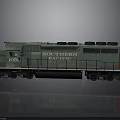 Southern Railway Green Train Locomotive Number 1082 Static Display View
