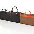 Stylish Everyday Tote Bags in Black Blue and Brown with Leather Handles