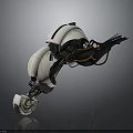 Futuristic Concept Motorcycle Featuring White And Black Mechanical Design Structure 3d model