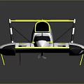 Modern Racing Yacht With Unique Cockpit And Tail Fin Design