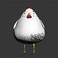 Modern Chick Chicken Cartoon Chick Cock 3d model